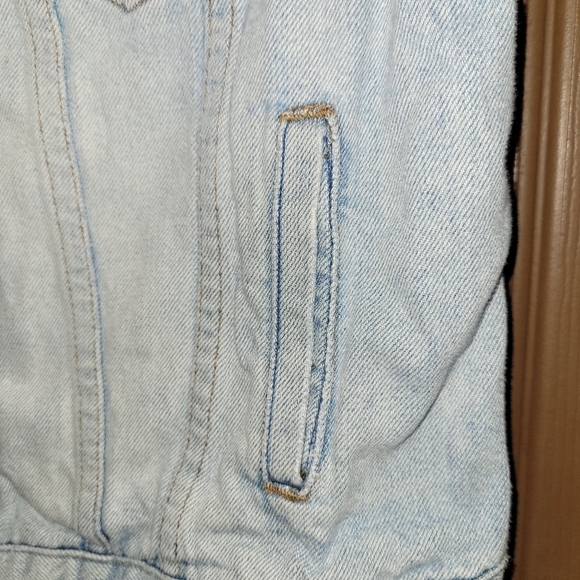 MADEWELL light wash jean denim vest - Picture 5 of 9